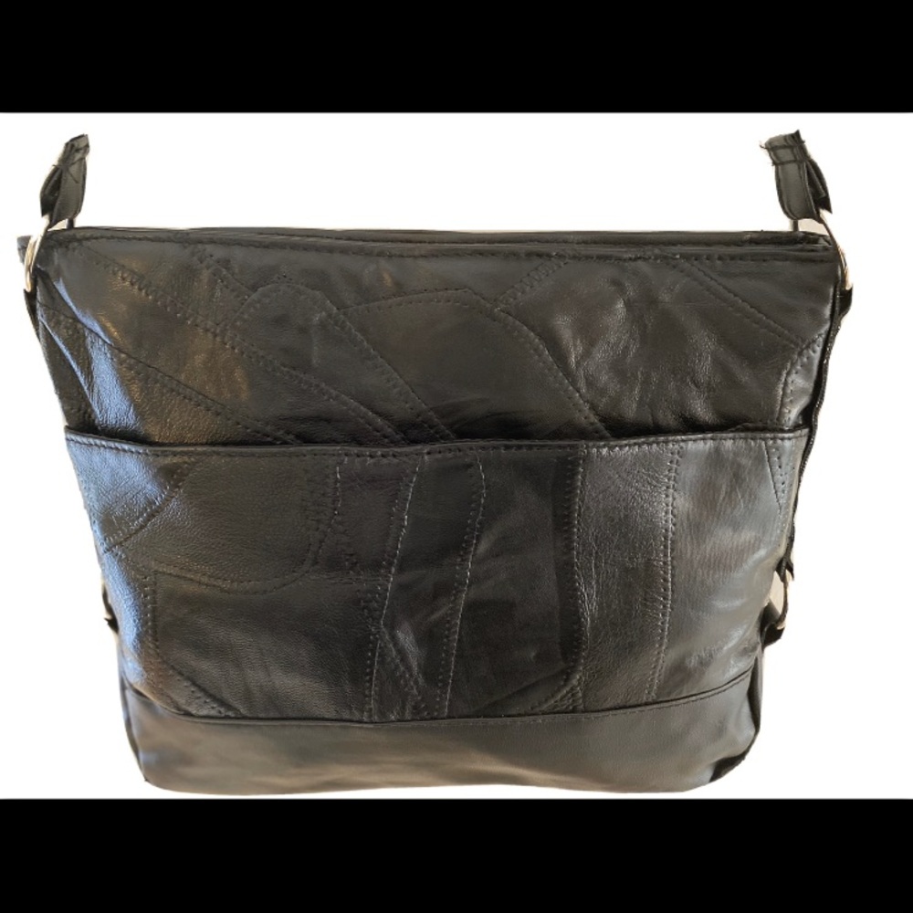 Black Leather Shoulder Bag